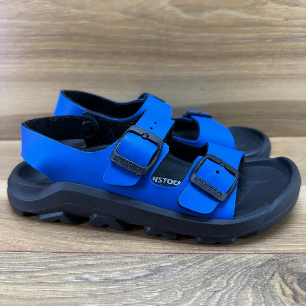 Birkenstock Mogami Milano Sandals Kids Boys 1 EU 32 Blue Casual Summer Travel